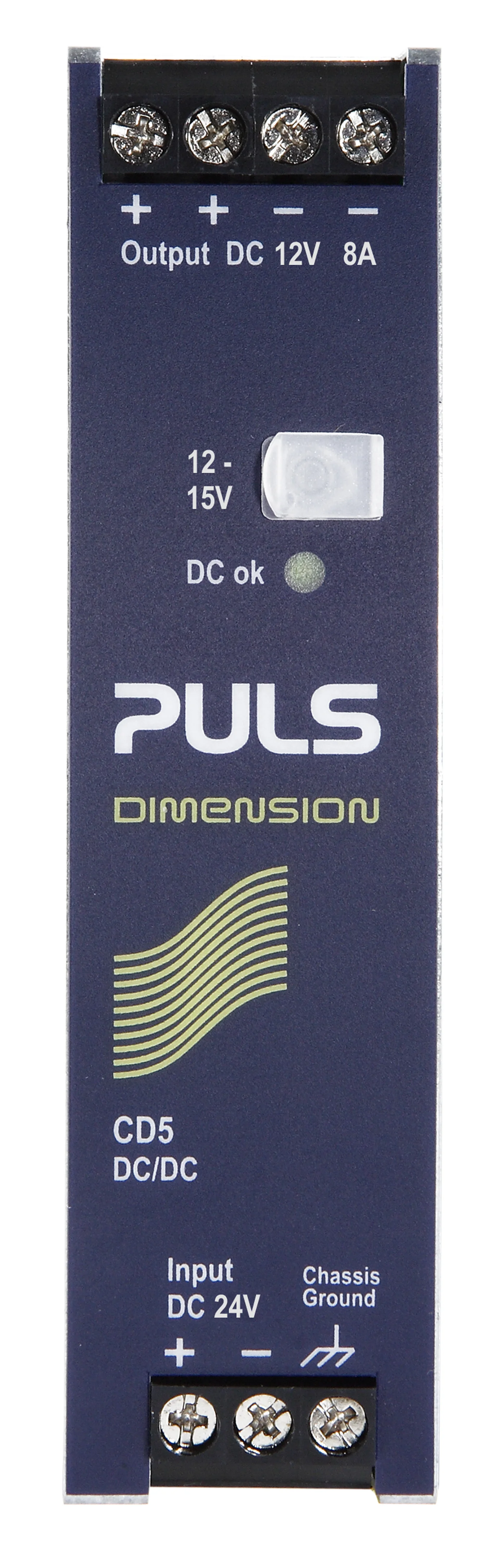 CD5.121 PULS Hutschienen-DC/DC-Wandler, 24VDC-12VDC, 8A, 96W