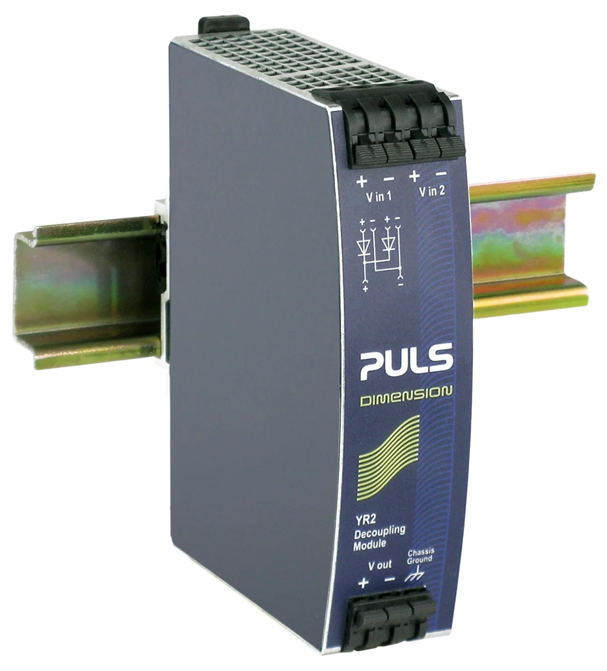 YR2.DIODE Puls Hutschienen Dioden Redundanzmodul, 12-48VDC, 20A
