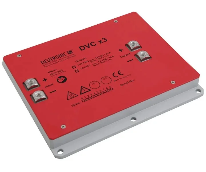 Deutronic, 105214-0-000, DVC853-48/80-13,8, DC-DC Wandler für Mobile Robots, FTS und E-Fahrzeuge