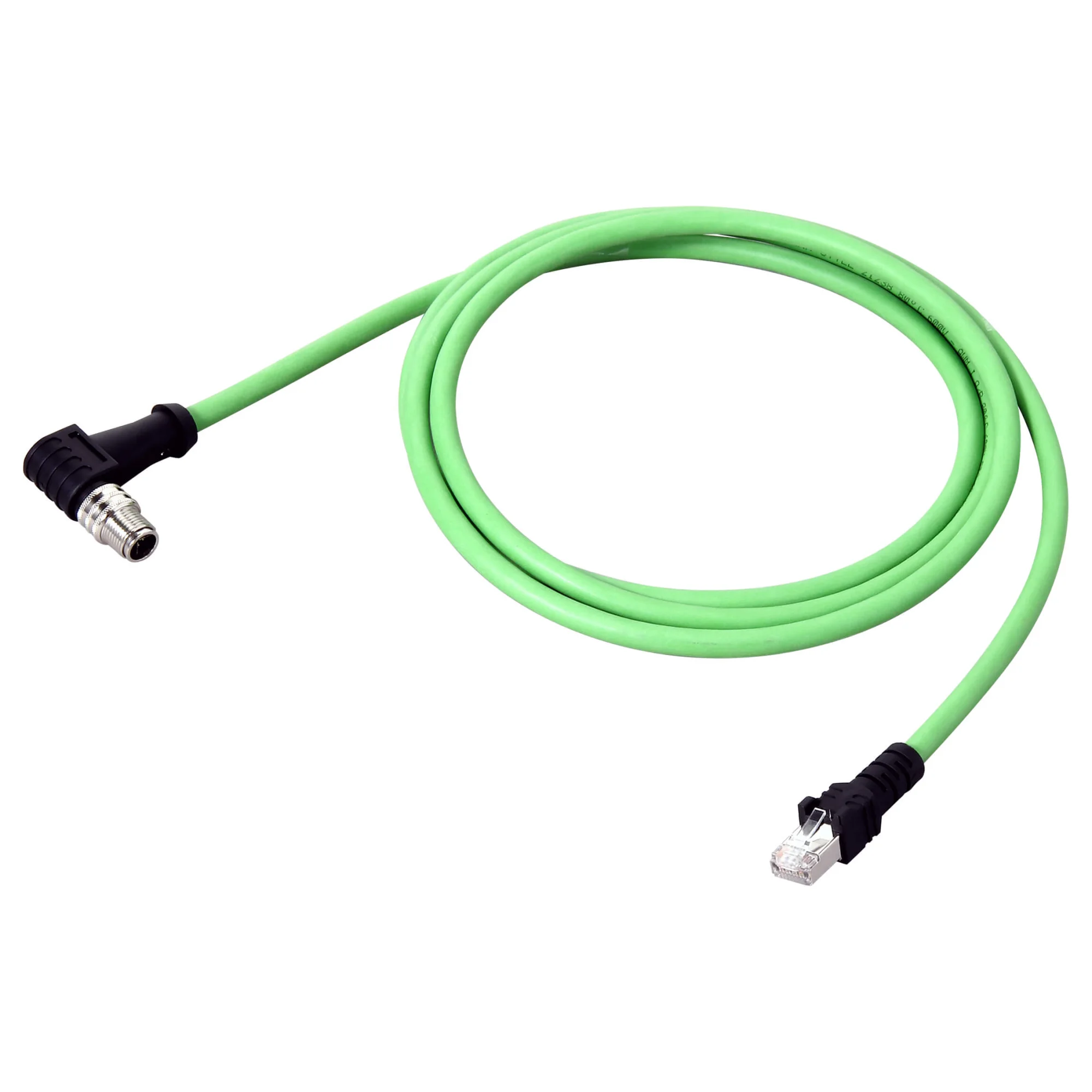 Ethernet-Kabel FHV7, 10 m rechtwinklig, M12-Stecker