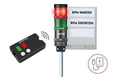 Kundeneinlass-Ampelsystem