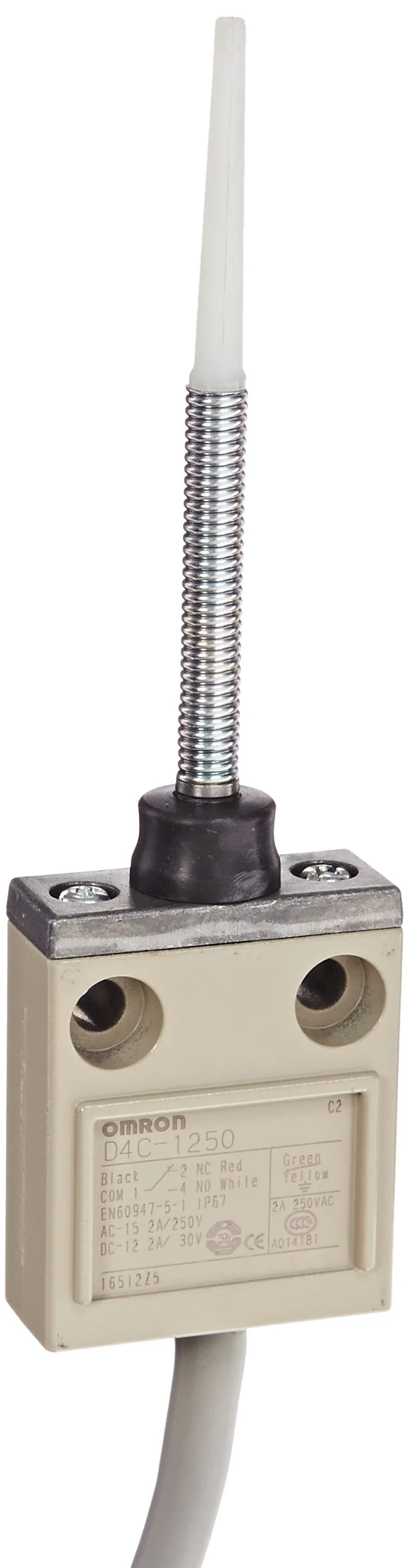 Bautiefe: 16mm, IP67, Sprialfederstab mit Kunststoffspitze