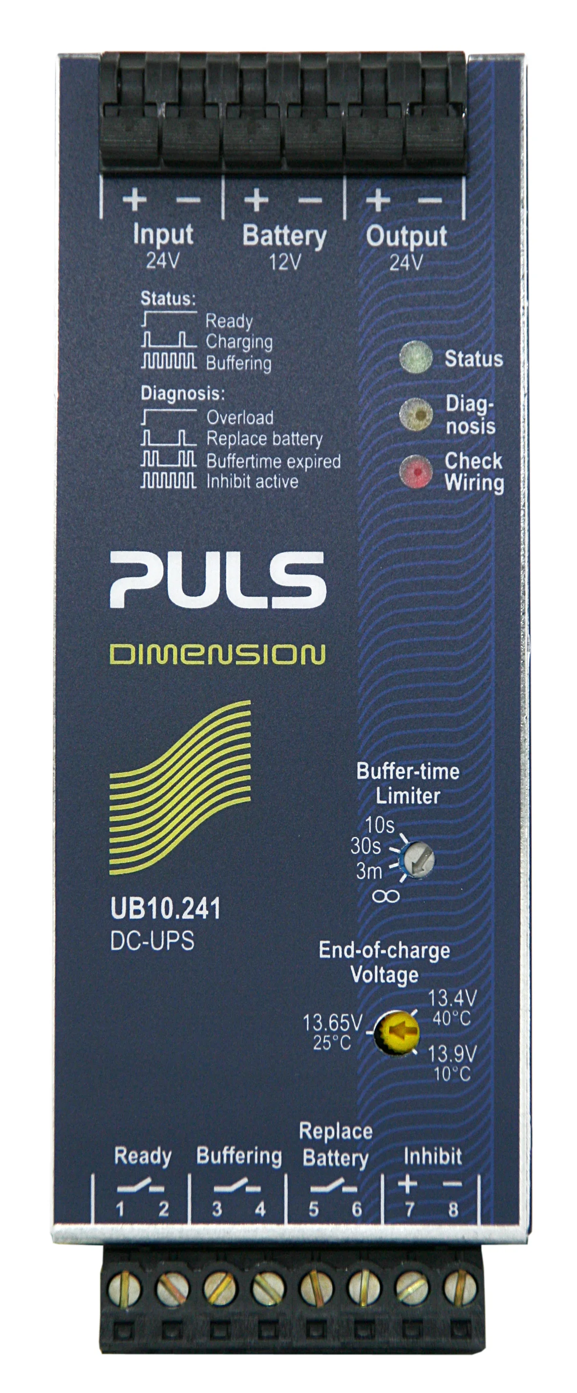 UB10.241 PULS Hutschienen-Netzteil,  USV-Schaltmodul, 24VDC, 10A