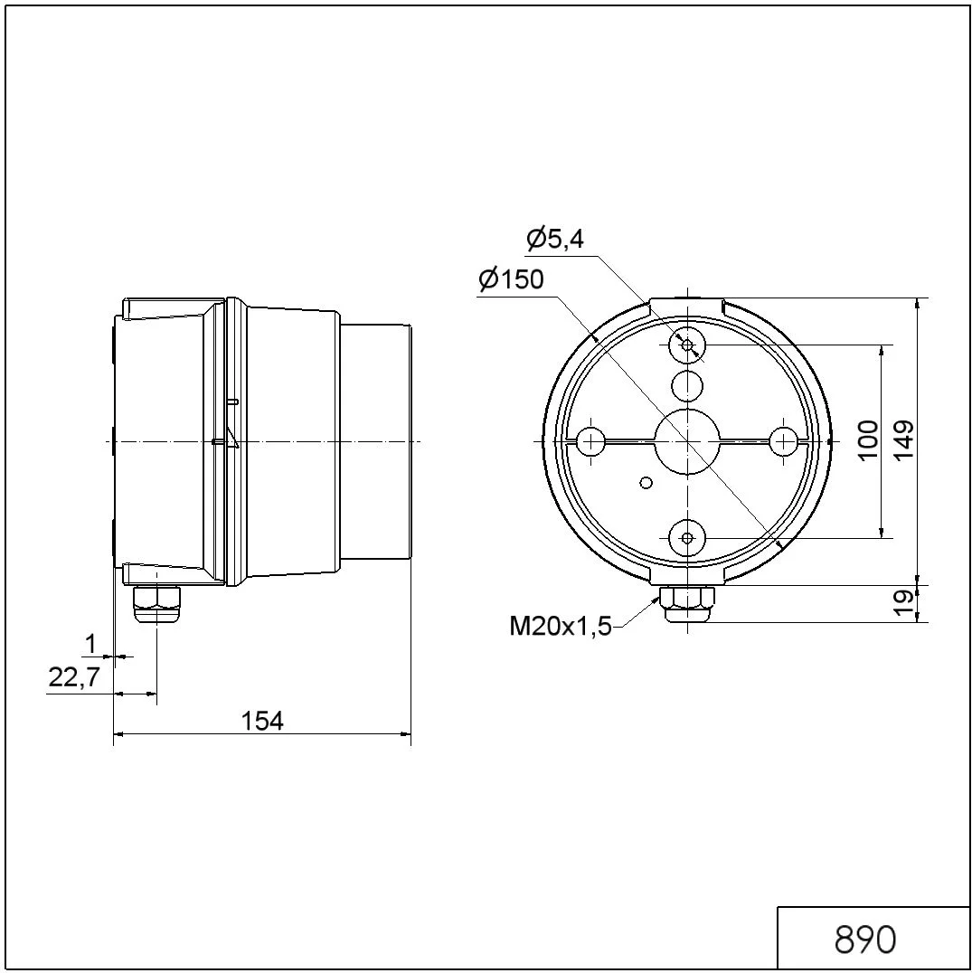 WERMA Ampel 12-230VAC/DC RD/GN