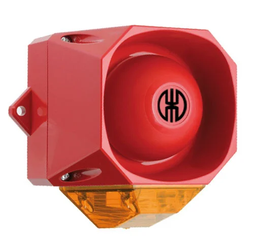 WERMA Blitz-Sirene WM 32 Töne 115-230VAC RD/YE