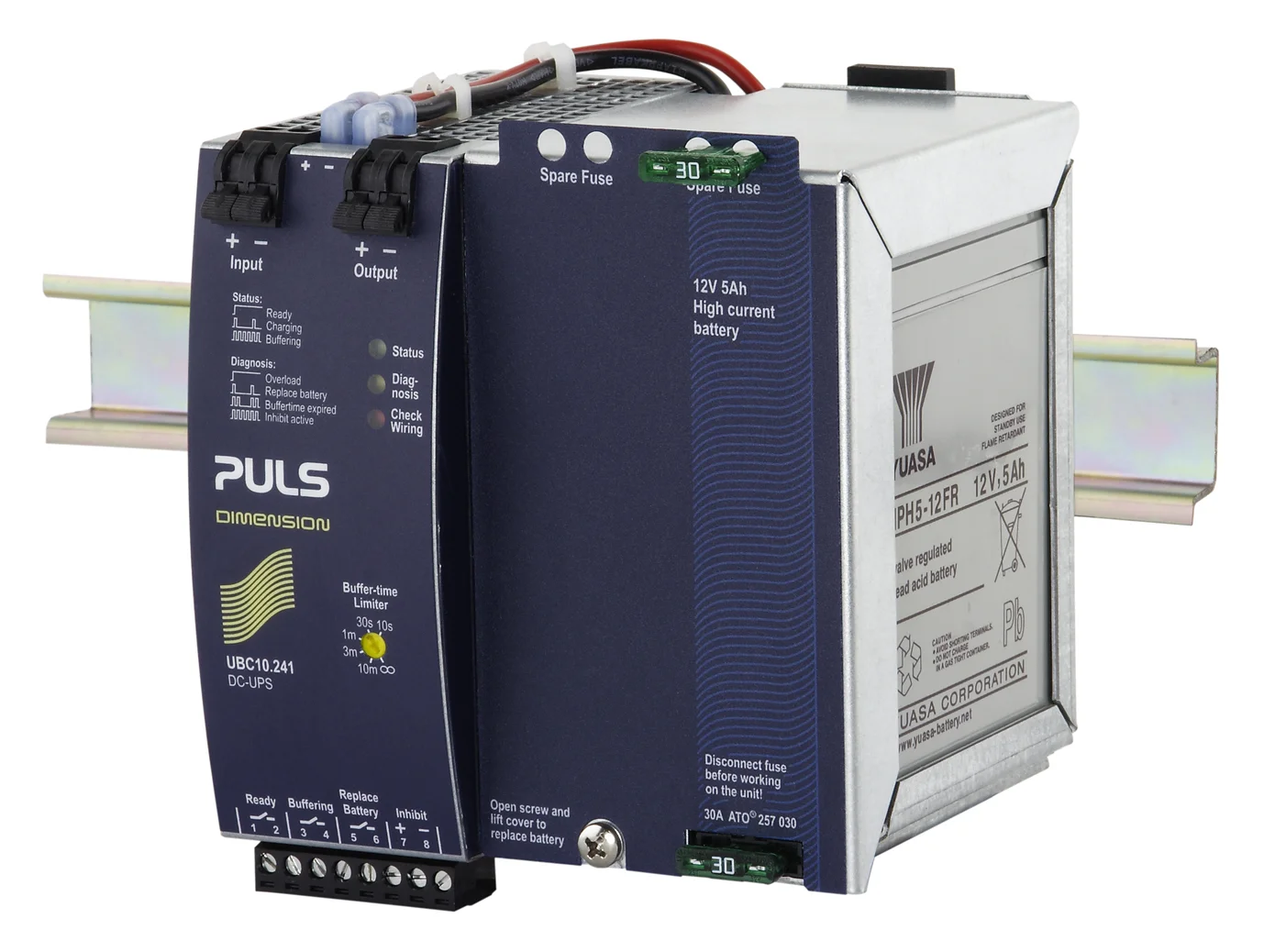 UBC10.241 PULS Hutschienen-Netzteil,  USV-Schaltmodul, 24VDC, 10A, inkl. Batterie
