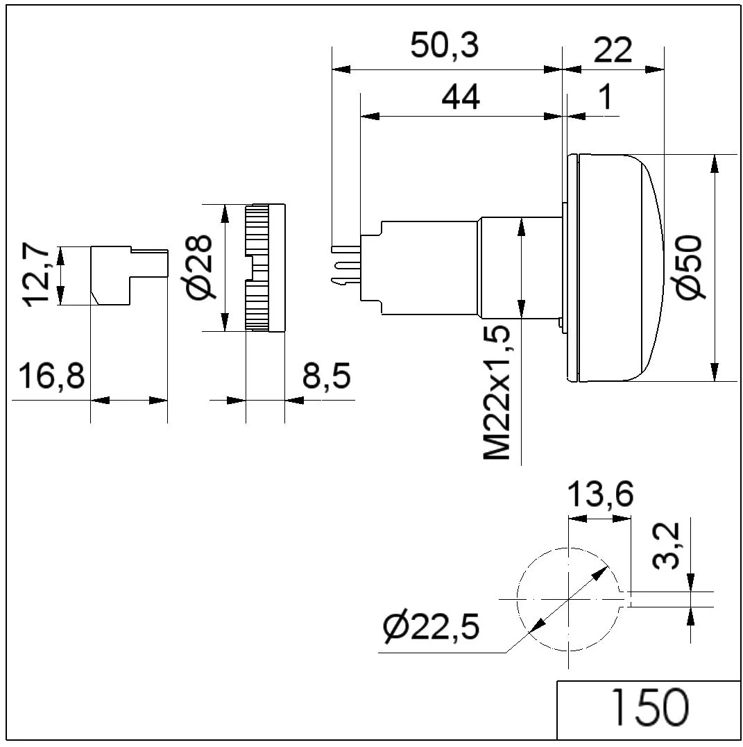 WERMA LED-Summer EM Dauerton 24VDC YE