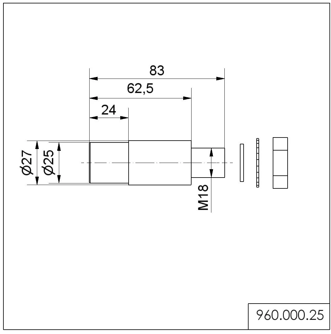 WERMA Adapter für Einlochmontage EM SR