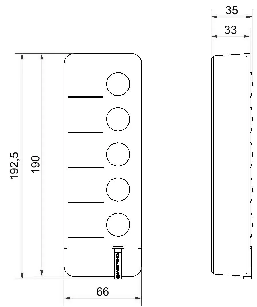 WERMA AndonWirelessBOX 5-Tasten 868 MHz