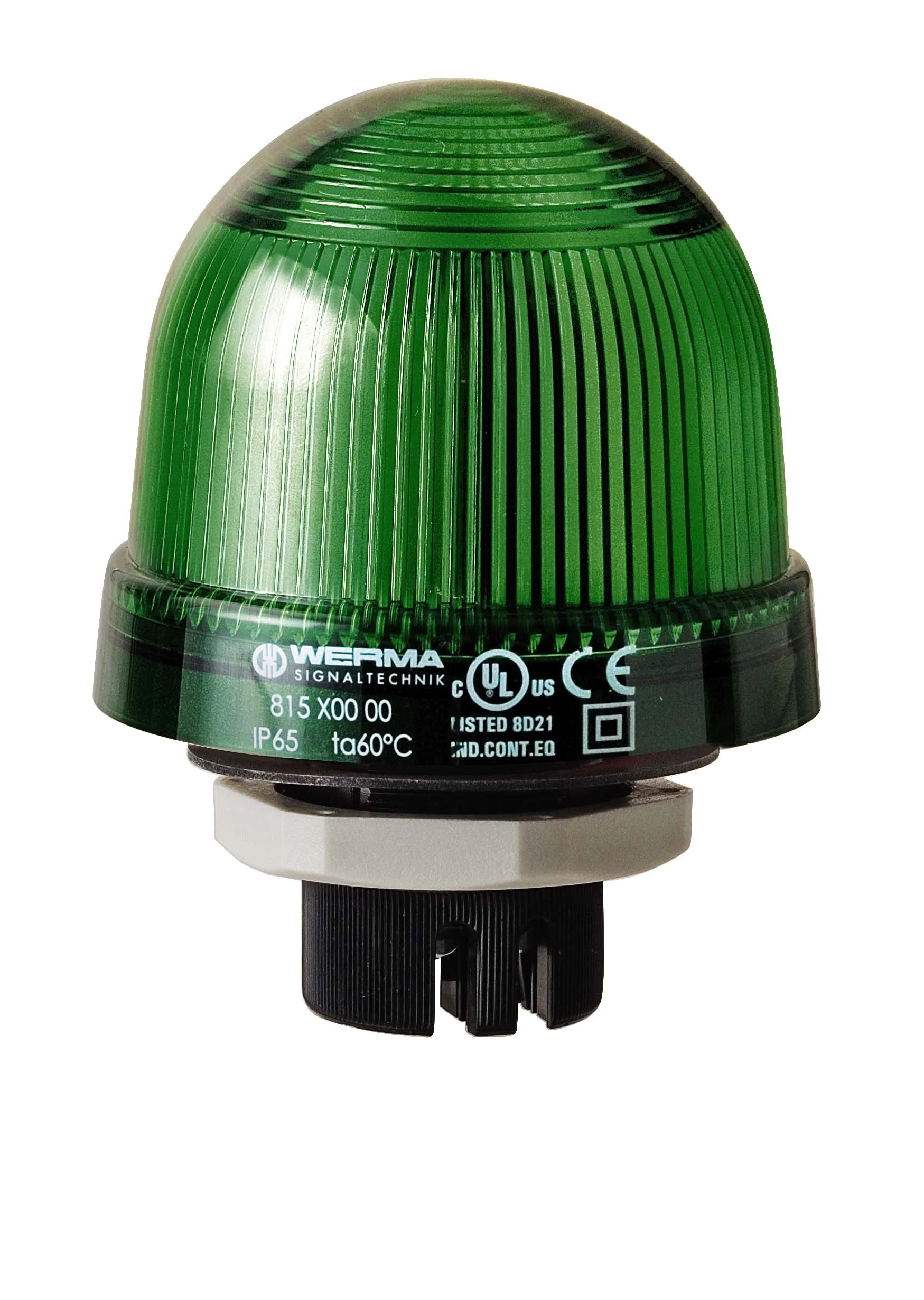 WERMA LED-Dauerleuchte EM 24VAC/DC GN