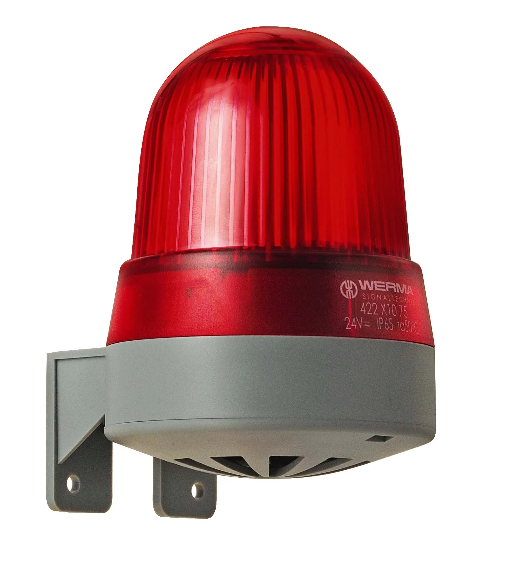 WERMA LED-Mehrtonsirene WM 8 Töne 24VAC/DC RD