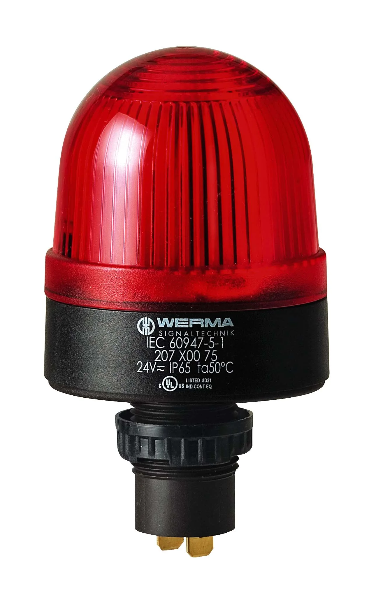 WERMA LED-Dauerleuchte EM 24VAC/DC RD