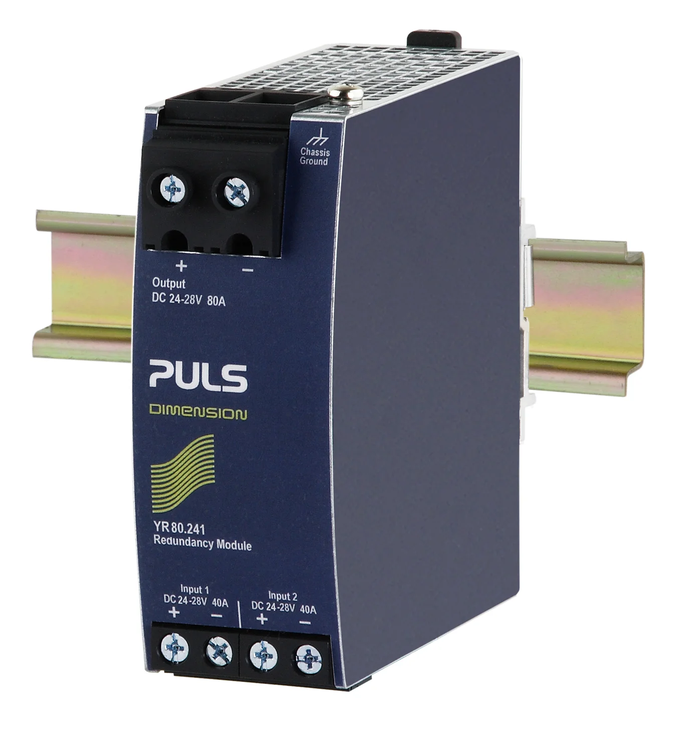 YR80.241 Puls Hutschienen MOSFET Redundanzmodul, 24-28VDC, 80A