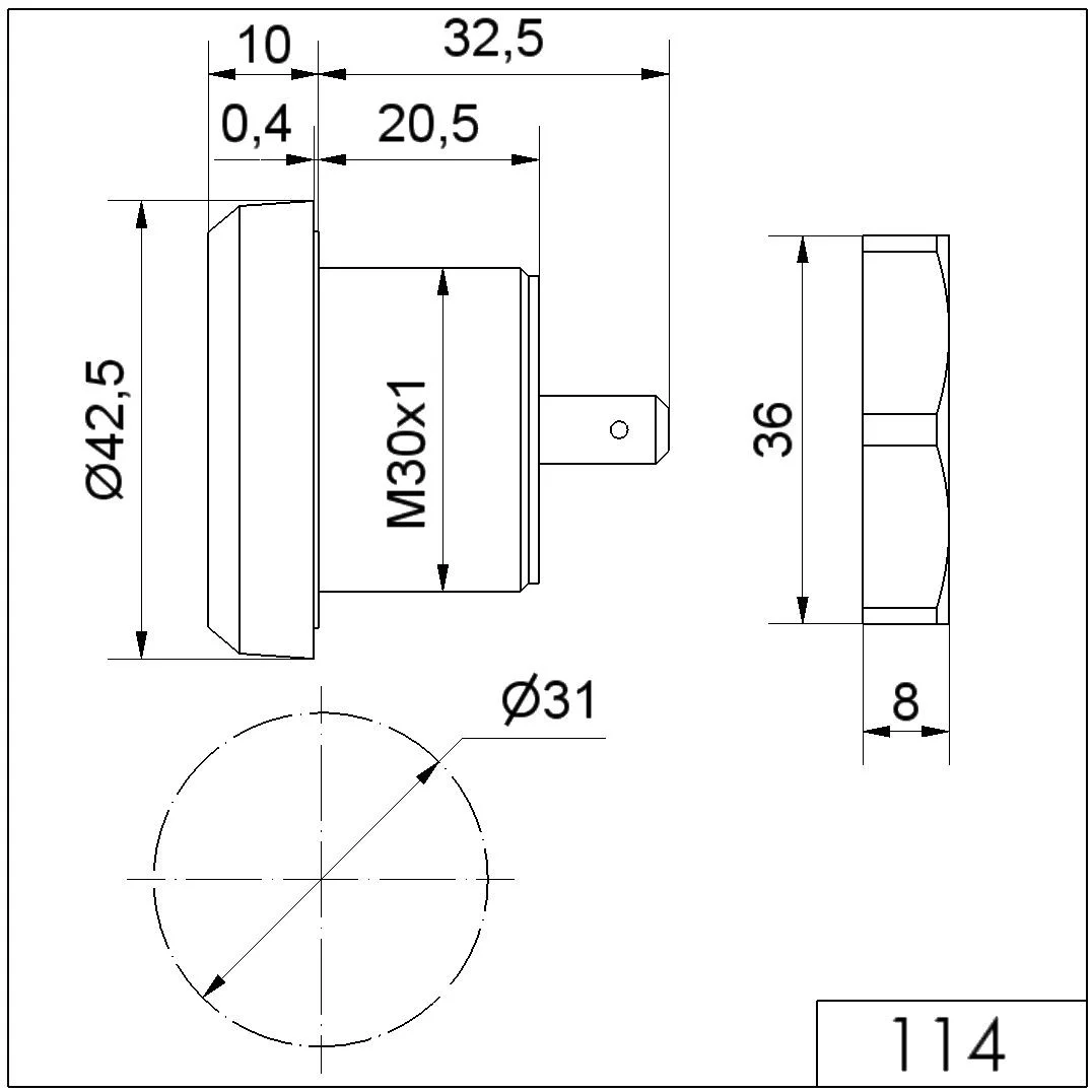 WERMA Elektr. Summer EM Dauerton 24VDC BK