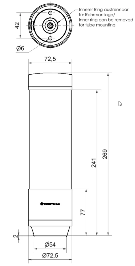 WERMA eSIGN 9 Segmente BK