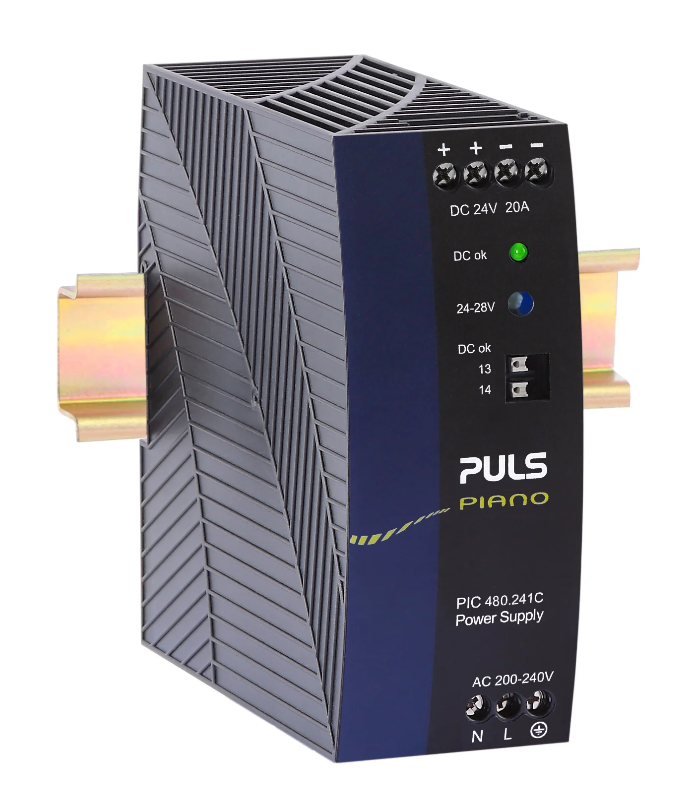 PIC480.24C PULS PIANO Hutschienen-Netzteil 24V/DC, 20A, 480W