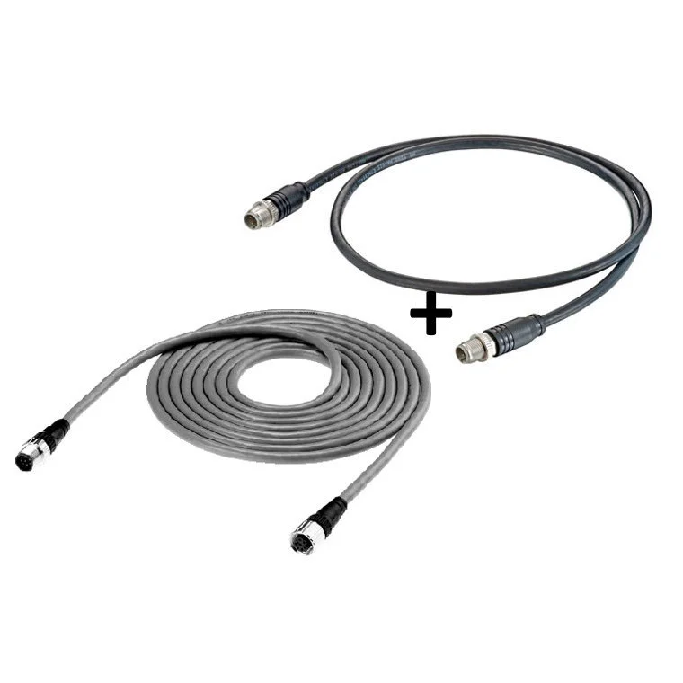 Doppelseitiges Kabel 0,5 m für F3SG-4RA (2 Abdeckungen pro Satz, eine für Sender M12-Stecker (5-poli