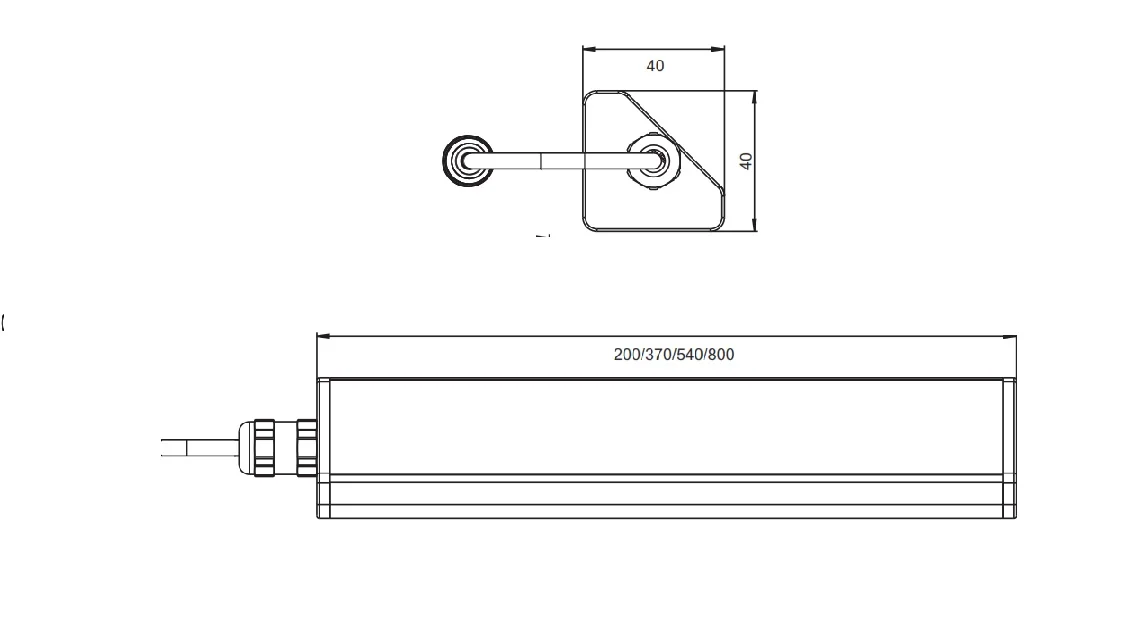Schrempp ML-12-45 LC LED-Maschinenleuchte 24 V/DC 5.700 K IP68