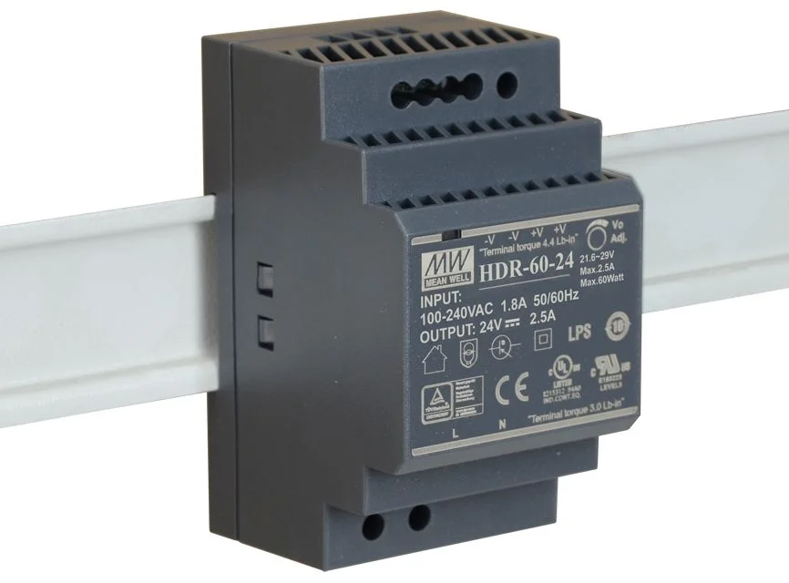 Mean Well HDR-60-24 Hutschienen-Netzteil (DIN-Rail) 24 V/DC 2.5A 60W