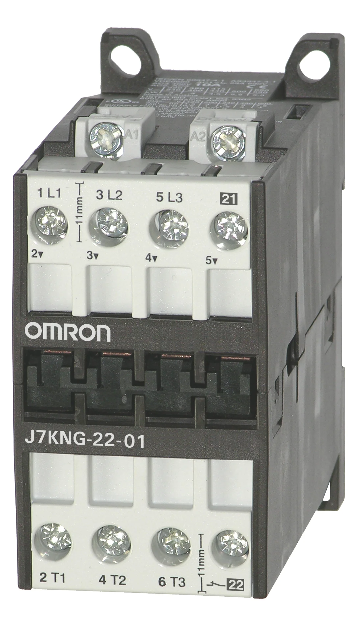 DC geschalteter Magnetspulen-Schütz, 3-polig, 22 A/11 kW AC3 + 1Ö-Hilfskontakt