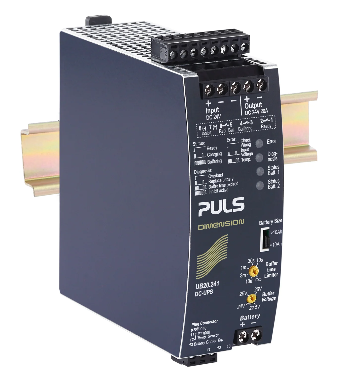 UB20.241 PULS Hutschienen-Netzteil,  USV-Schaltmodul, 24VDC, 20A