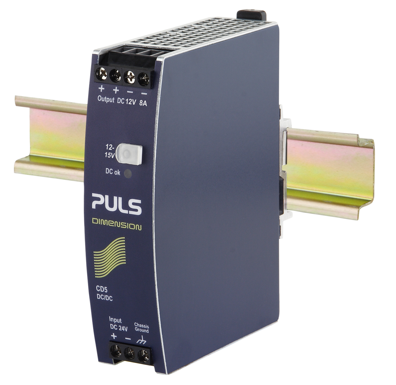 CD5.121 PULS Hutschienen-DC/DC-Wandler, 24VDC-12VDC, 8A, 96W