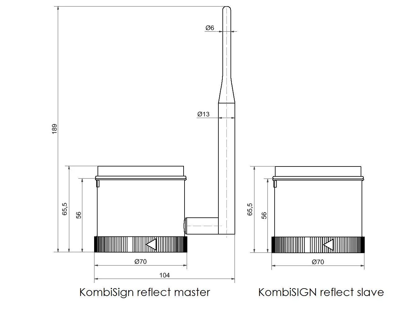 WERMA KombiSIGN 71 reflect 24V BK