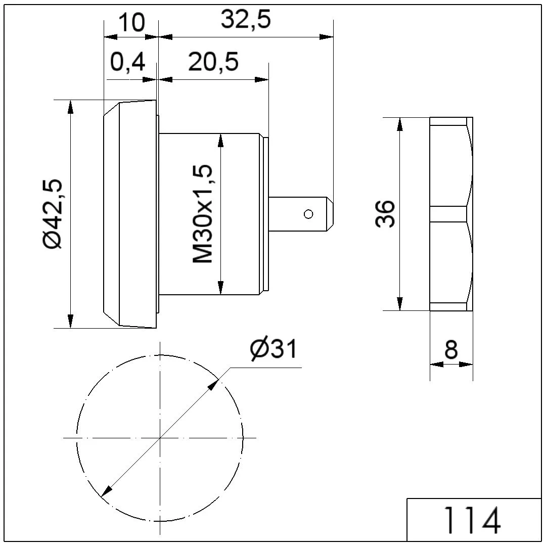 WERMA Elektr. Summer EM Dauerton 24VDC BK