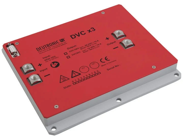 Deutronic, DVC1903-48/80-24, HV DC-DC Wandler für E-Fahrzeuge, Förderfahrzeuge und Gabelstapler