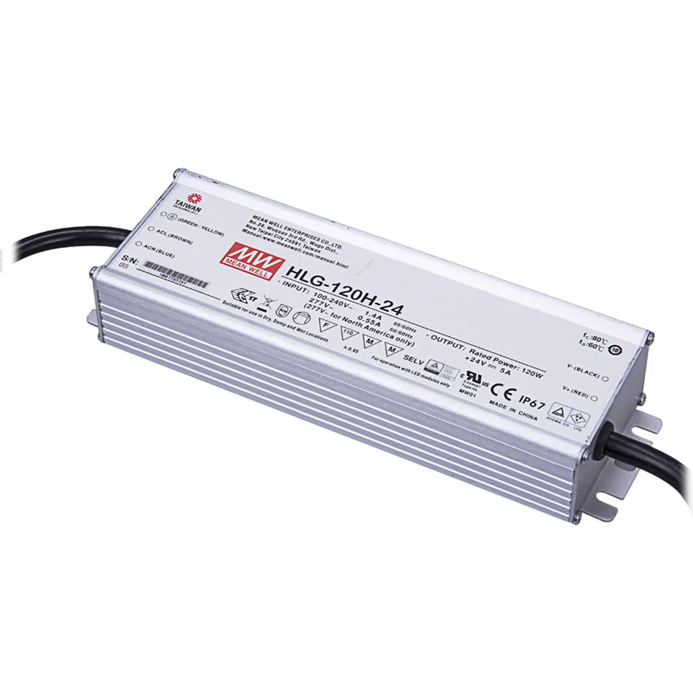 HLG-120H-24, LED-Netzteil, 120W, 24V, 5A, IP67