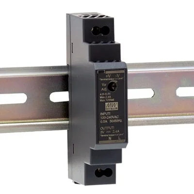 HDR-15-5, 5VDC, 2,4A MEAN WELL, DIN-Schiene, Schaltnetzteil