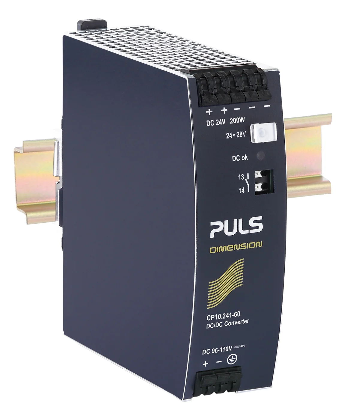 CP10.241-60 PULS Hutschienen-DC-DC-Wandler, 24VDC, 8,3A, 200W, Bahnkonform