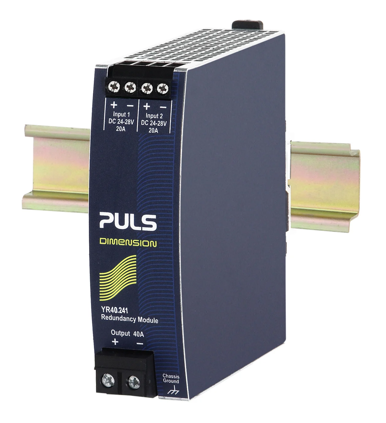 YR40.241 Puls Hutschienen MOSFET Redundanzmodul, 12-28VDC, 40A