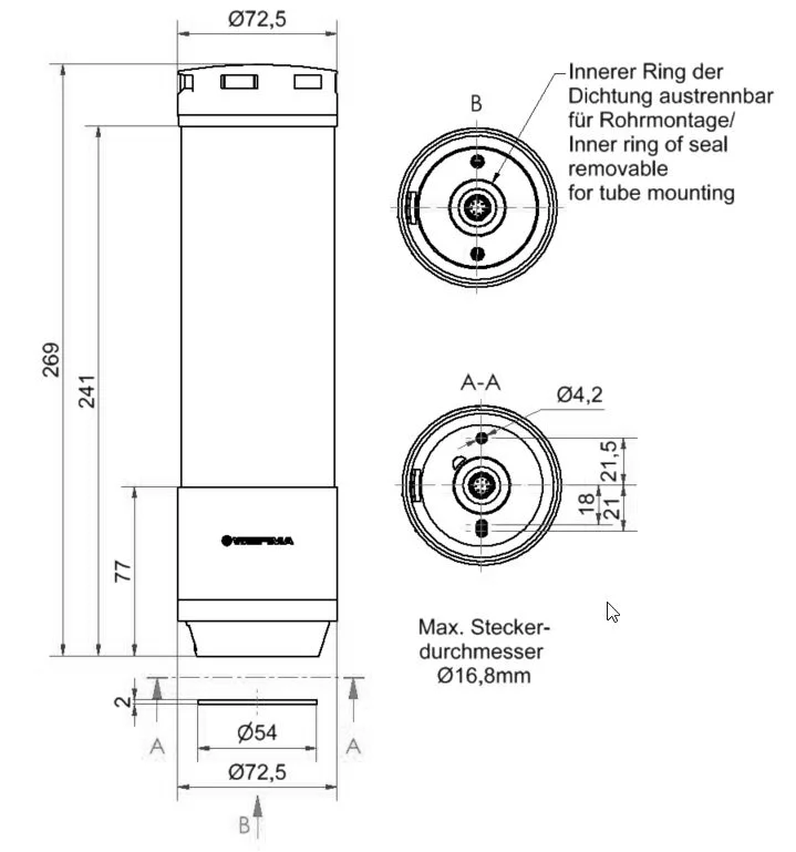 WERMA eSIGN 9 Segmente mit Sirene BK