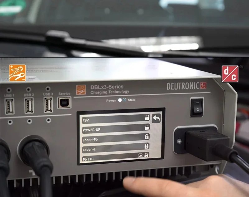 Deutronic DBL1303-14, Batterieladegerät für Autobatterie, Ladecomputer inkl. Kabelsatz, 107243-2-000