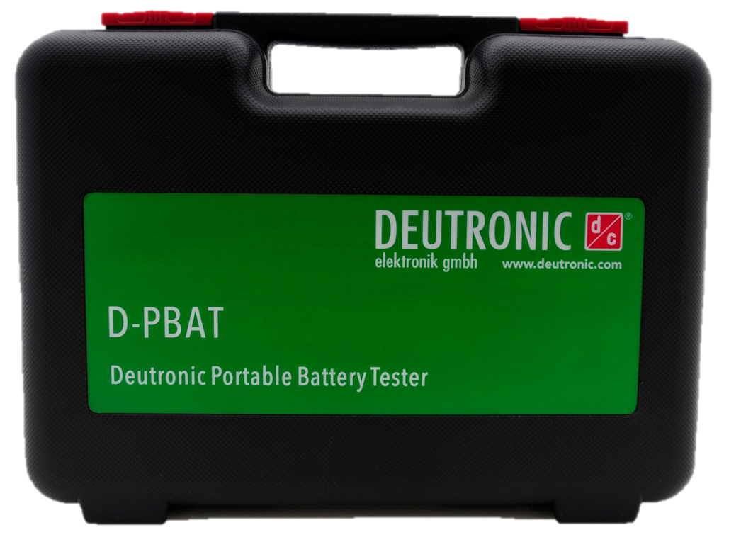 D-PBAT, Portabler KFZ-Batterietester inkl. Ladezangen und integrierten Drucker, Deutronic 116515