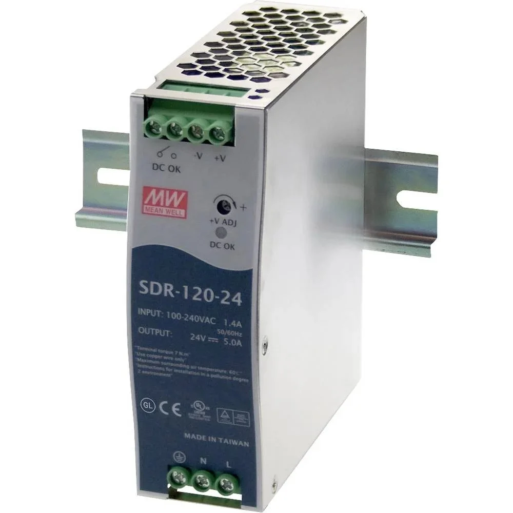 Meanwell SDR-120-24 Hutschienen-Netzteil 24 V/DC 5A 120W