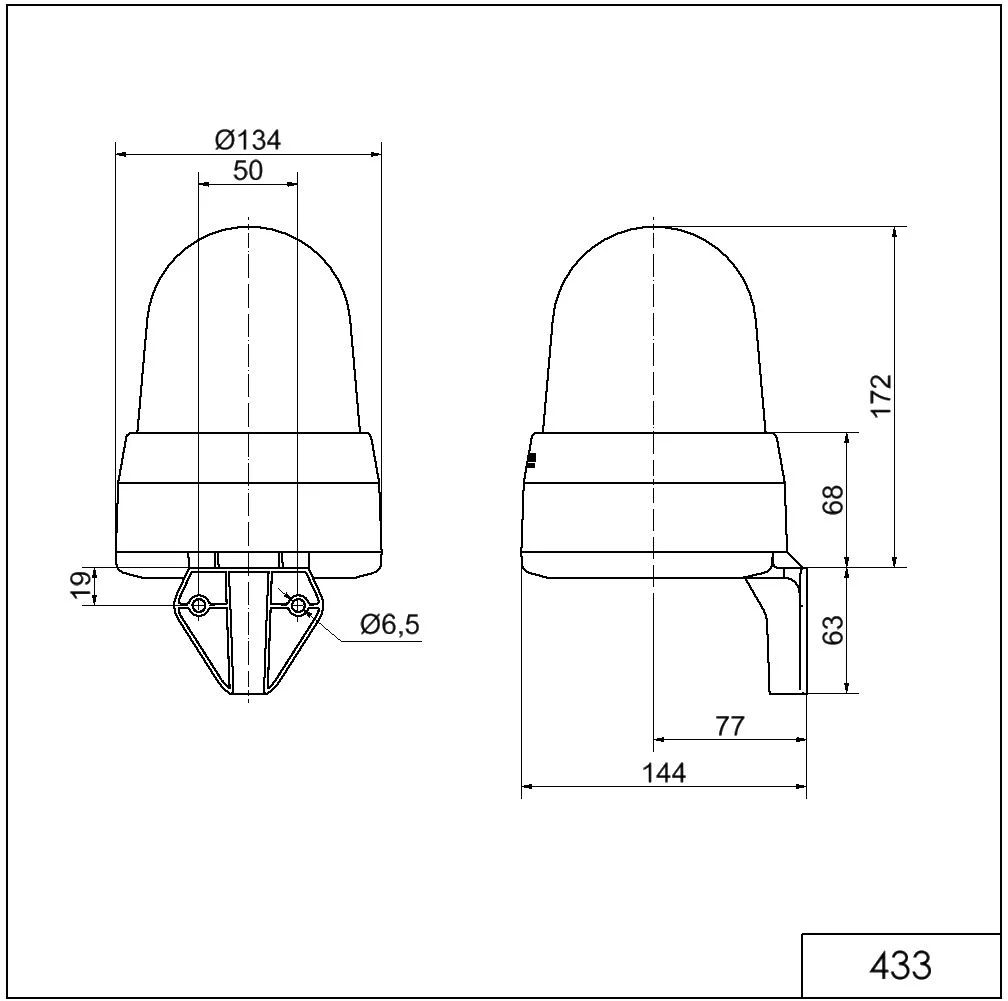 WERMA LED-Sirene WM 32 Töne 115-230VAC CL