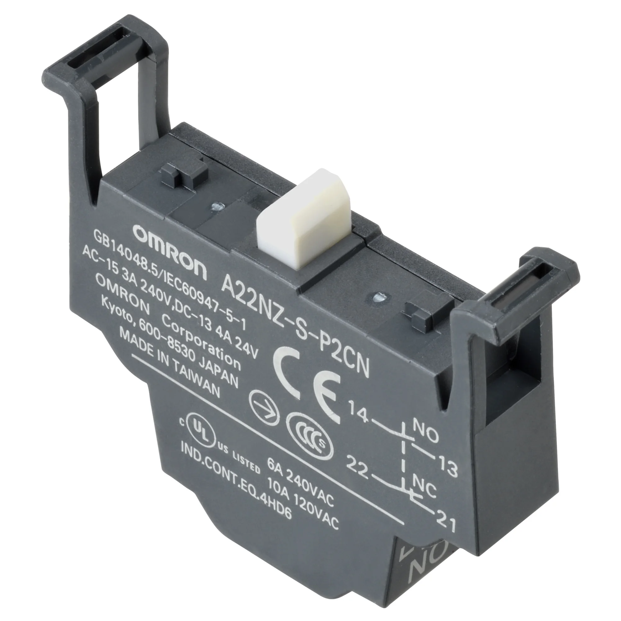 E-Stop Push-In-Kontaktblock, SPST-NO + SPST-NC, allgemeine Laden