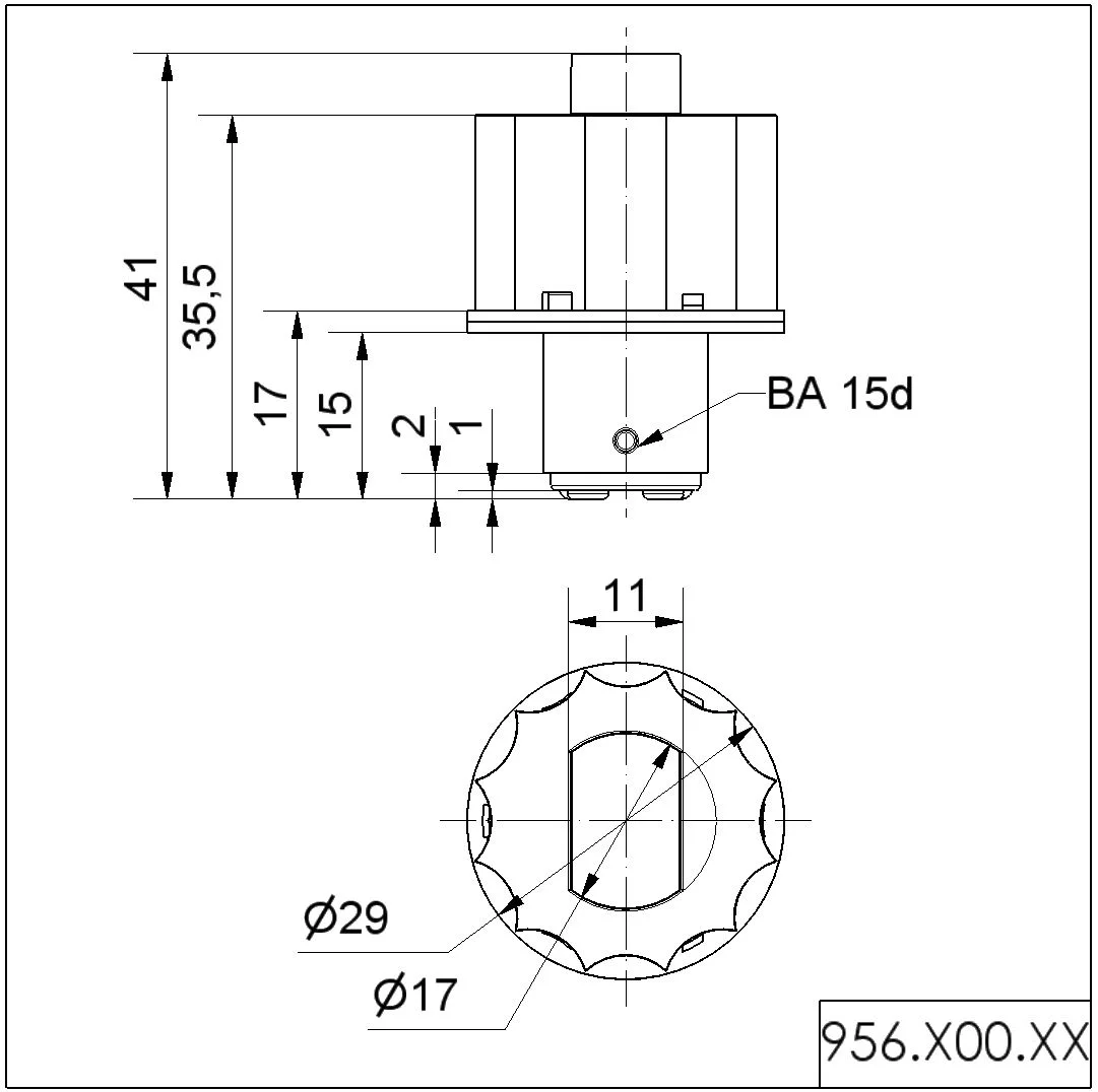 WERMA LED-Lampe 230VAC BU