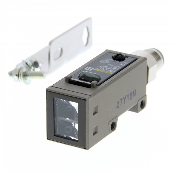 Optischer Sensor, Reflexionslichttaster, 2 m, DC, 3-adrig, NPN/PNP, horizontal, M12 steckbar