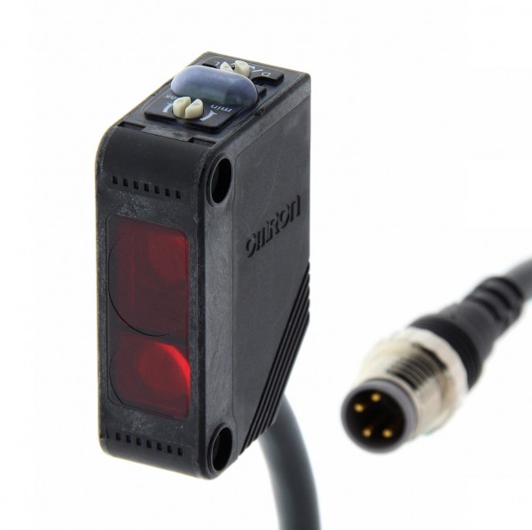Optischer Sensor, BGS-Taster, 20-200 mm, DC, 3-adrig, PNP, 0,3 m Kabel mit M8 Stecker