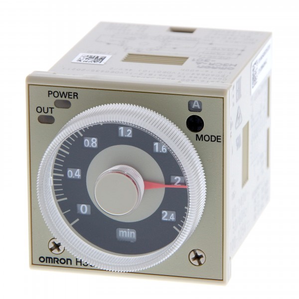 Timer, Plug-In, 8-polig, 1/16 DIN (48 x 48 mm), Multifunktion, 0,1s-600h, DPDT, 5 A