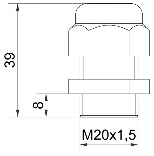 WERMA Kabelverschraubung M20x1,5
