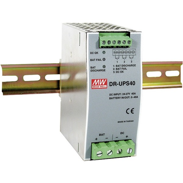 Mean Well DR-UPS40 Akkulader für DIN-Schienen-USV-Systeme