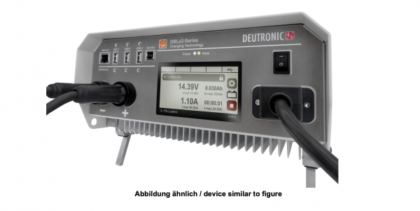 Deutronic Batterieladegerät / PKW Ladegerät DBL1903-14 inkl. Kabelsatz