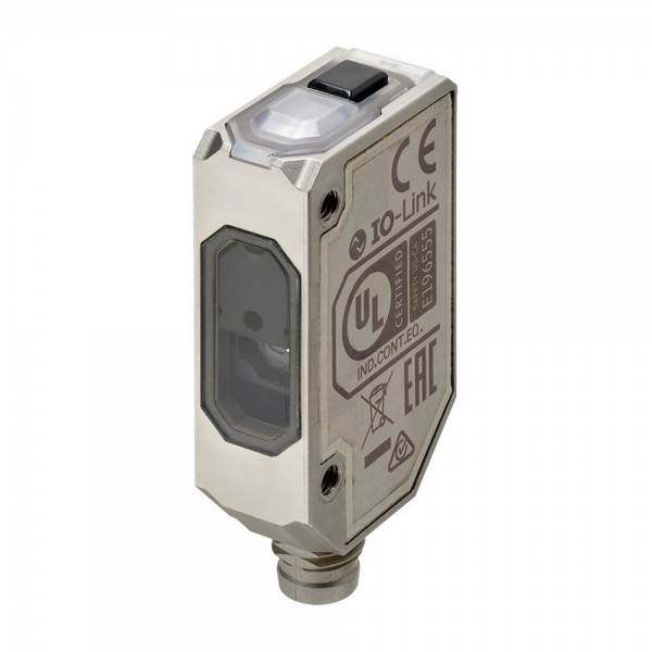 Fotoelektrischer Sensor, kompakt, quadratisch, Edelstahl, TOF, 1500 mm, Infrarotlaser, PNP, L-EIN/D-