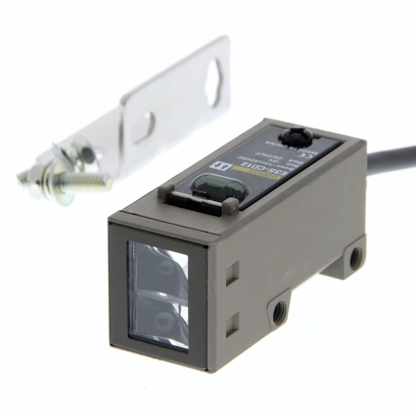 Optischer Sensor, Reflexionslichttaster, 2 m, DC, 3-adrig, NPN/PNP, horizontal, 2-m-Kabel